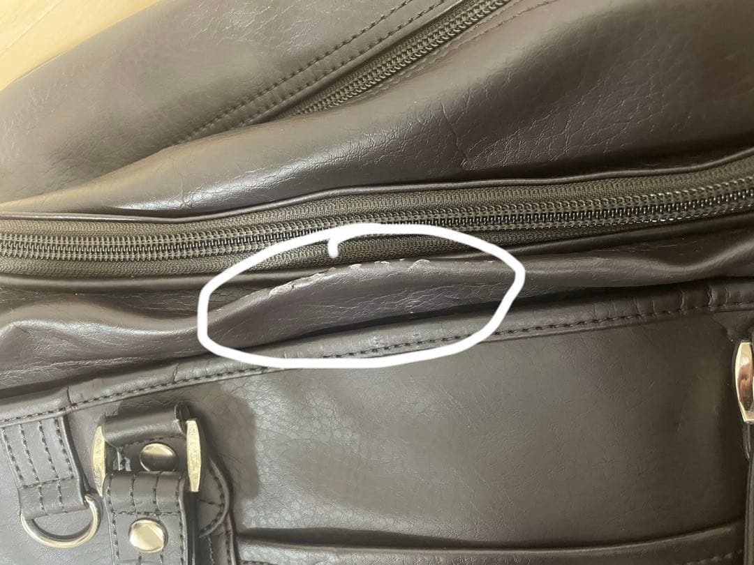 EASTBOY スクールバッグ　焦げ茶　ピンク女神刺繍　ブラウン　スクバ