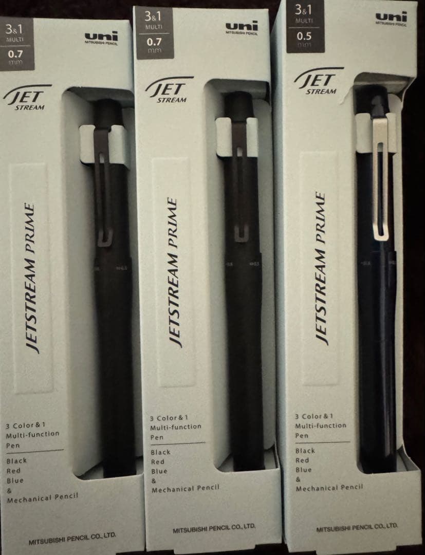 ご*ん様 uni JETSTREAM プライム 3色ボールペン　0.5×2と0.