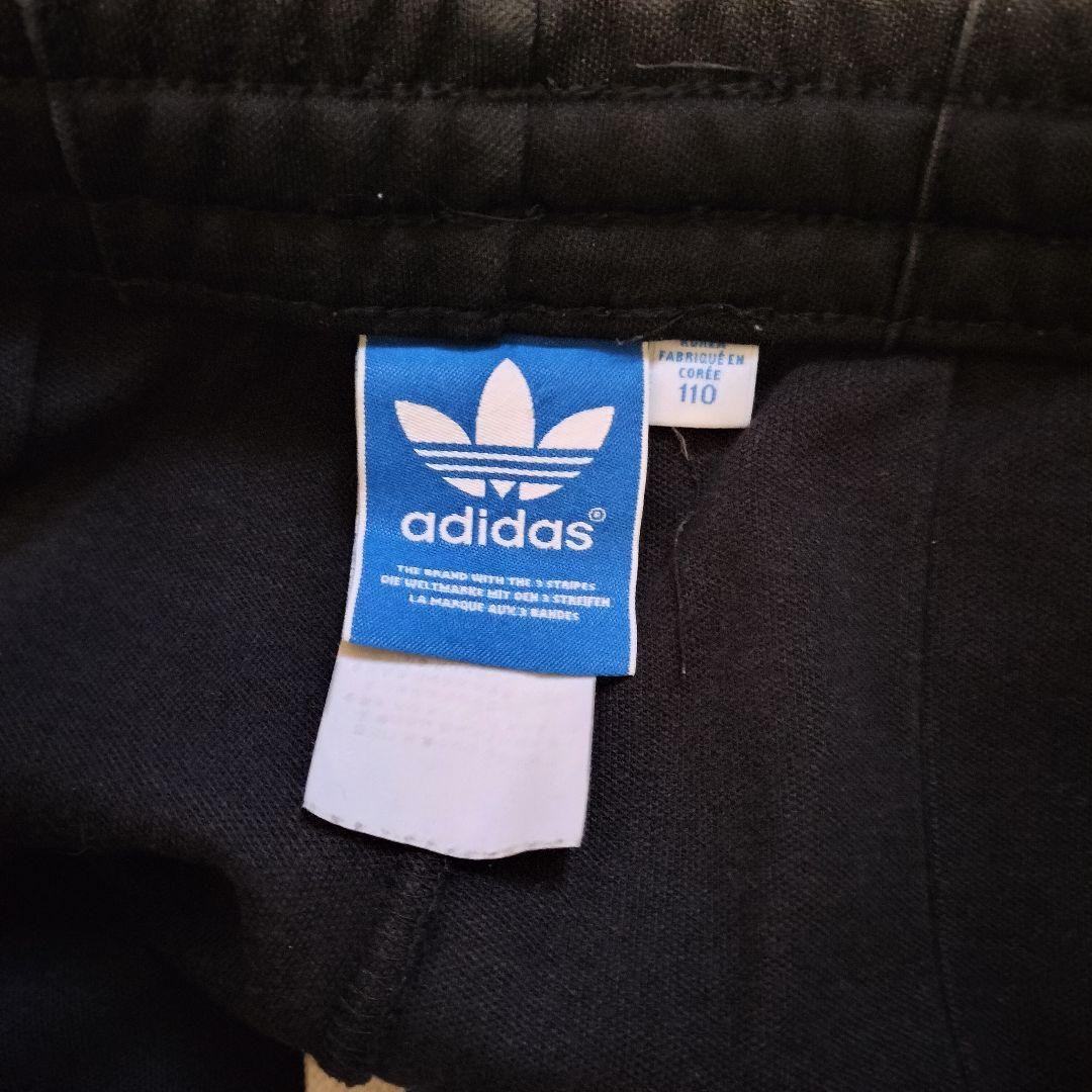 ★アディダス　ジャージ　トラックパンツ　刺繍ロゴ　ヨーロッパ　ブラック 2XL