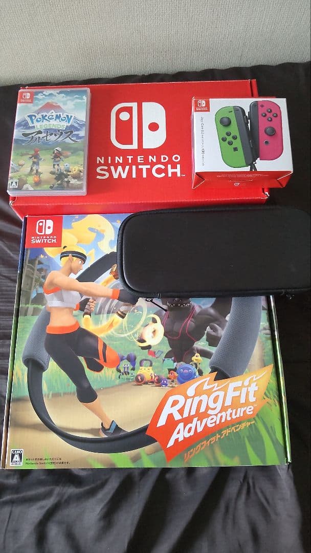 Switchストア限定版+Joy-Con2本+ポケモンアルセウス+リングフィット