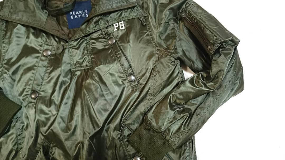 人気！パーリーゲイツ【映える光沢感】レディース ハーフジップ ジャンパー 0