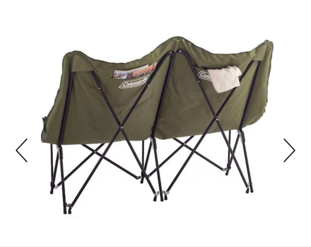 Coleman 二人掛け　ソファチェア オリーブグリーン