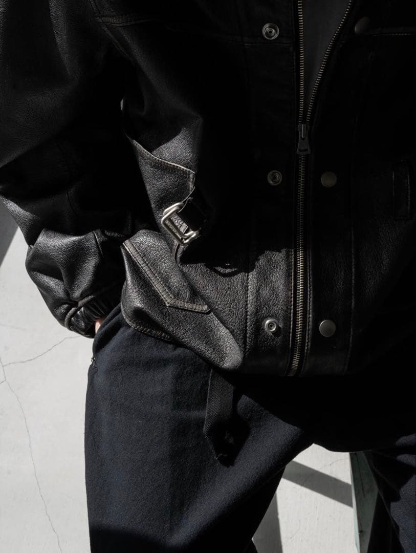 barbell object x Attic 別注 ゴートレザーカバーオール