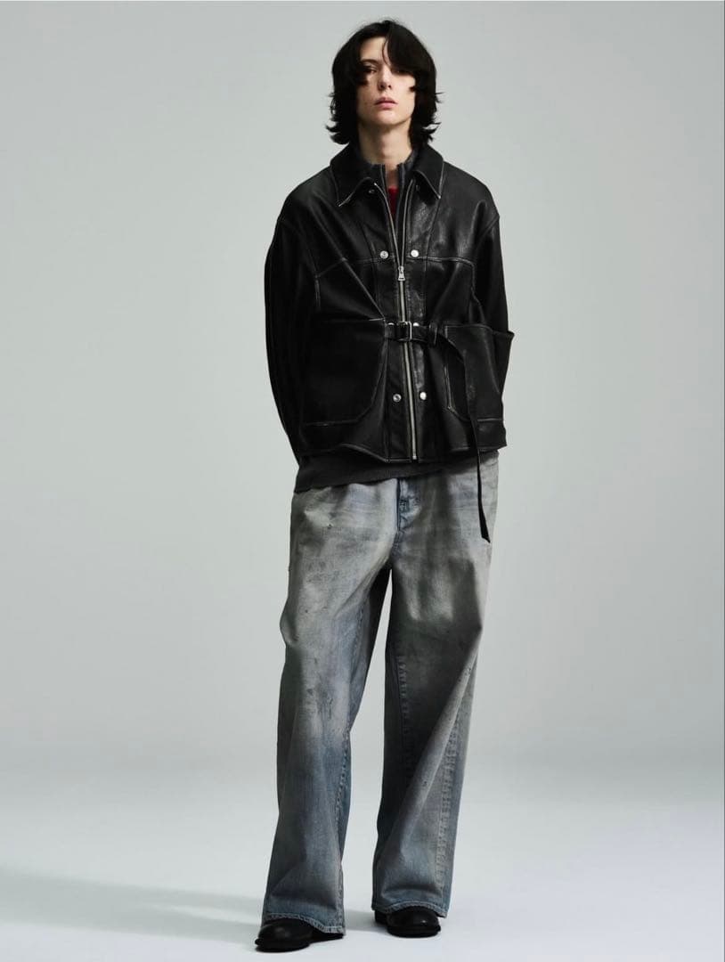 barbell object x Attic 別注 ゴートレザーカバーオール