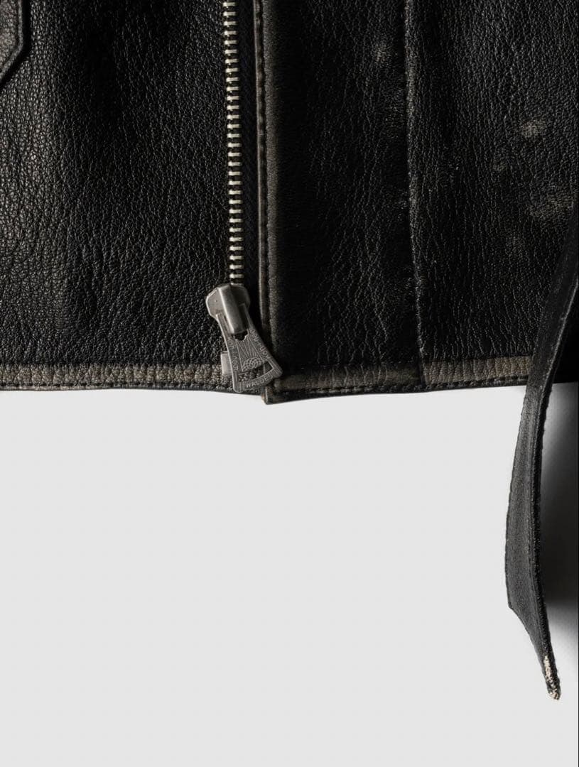 barbell object x Attic 別注 ゴートレザーカバーオール