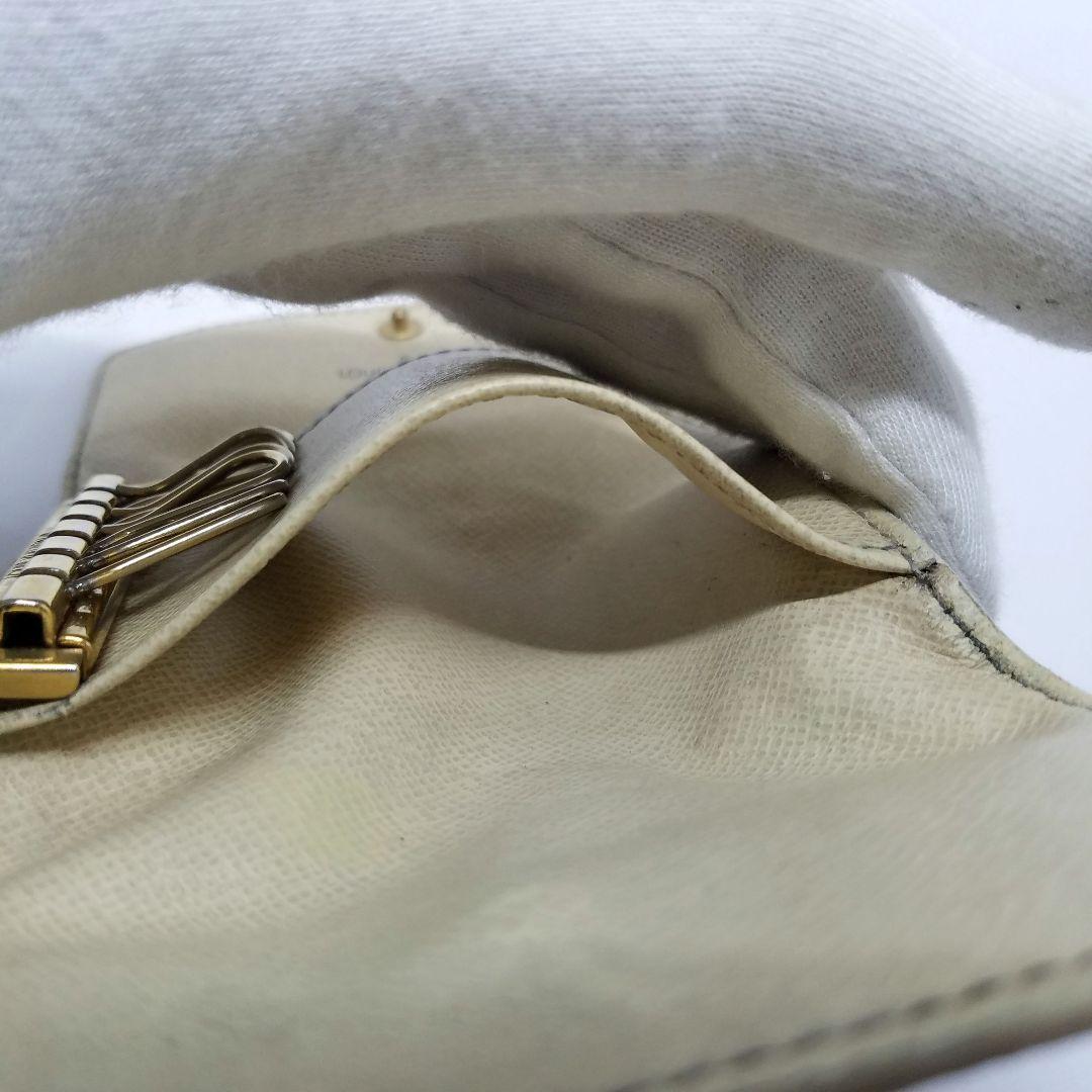 ルイヴィトン ダミエ アズール キーケース 6連 ミュルティクレ6 白　ホワイト