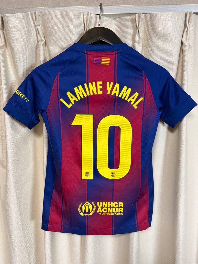 【2万円/子供用/正規店購入】ヤマル ユニフォーム バルセロナ25-26 140