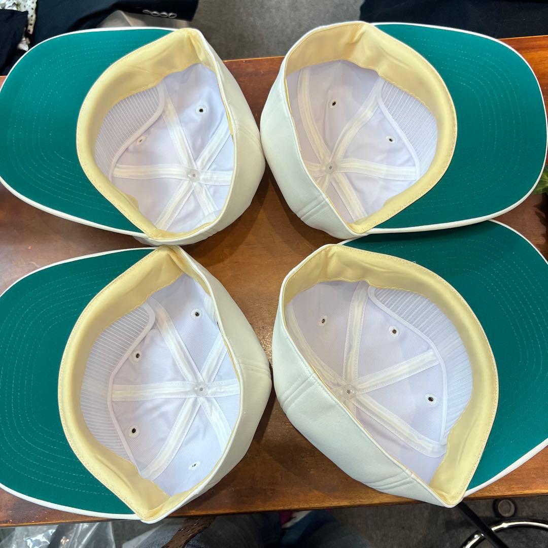 野球　ソフトボール　帽子　練習　白　きなり　ジュニア　PARADAISE