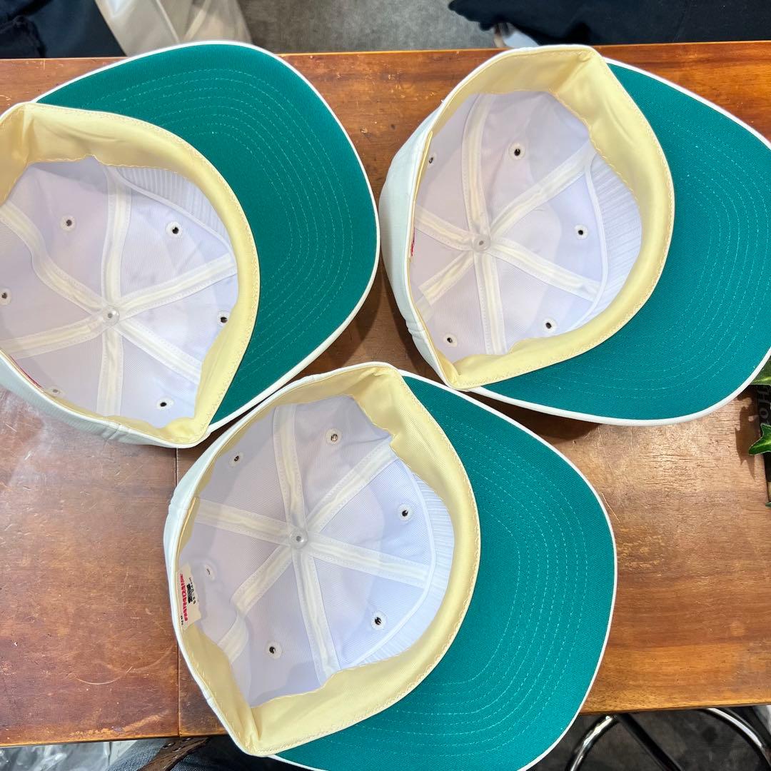 野球　ソフトボール　帽子　練習　白　きなり　ジュニア　PARADAISE