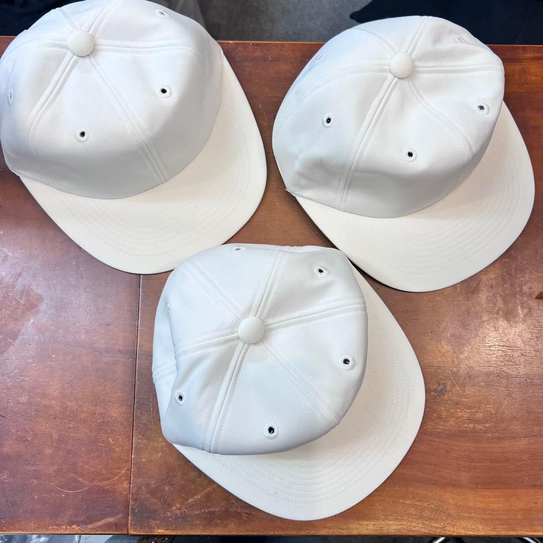 野球　ソフトボール　帽子　練習　白　きなり　ジュニア　PARADAISE