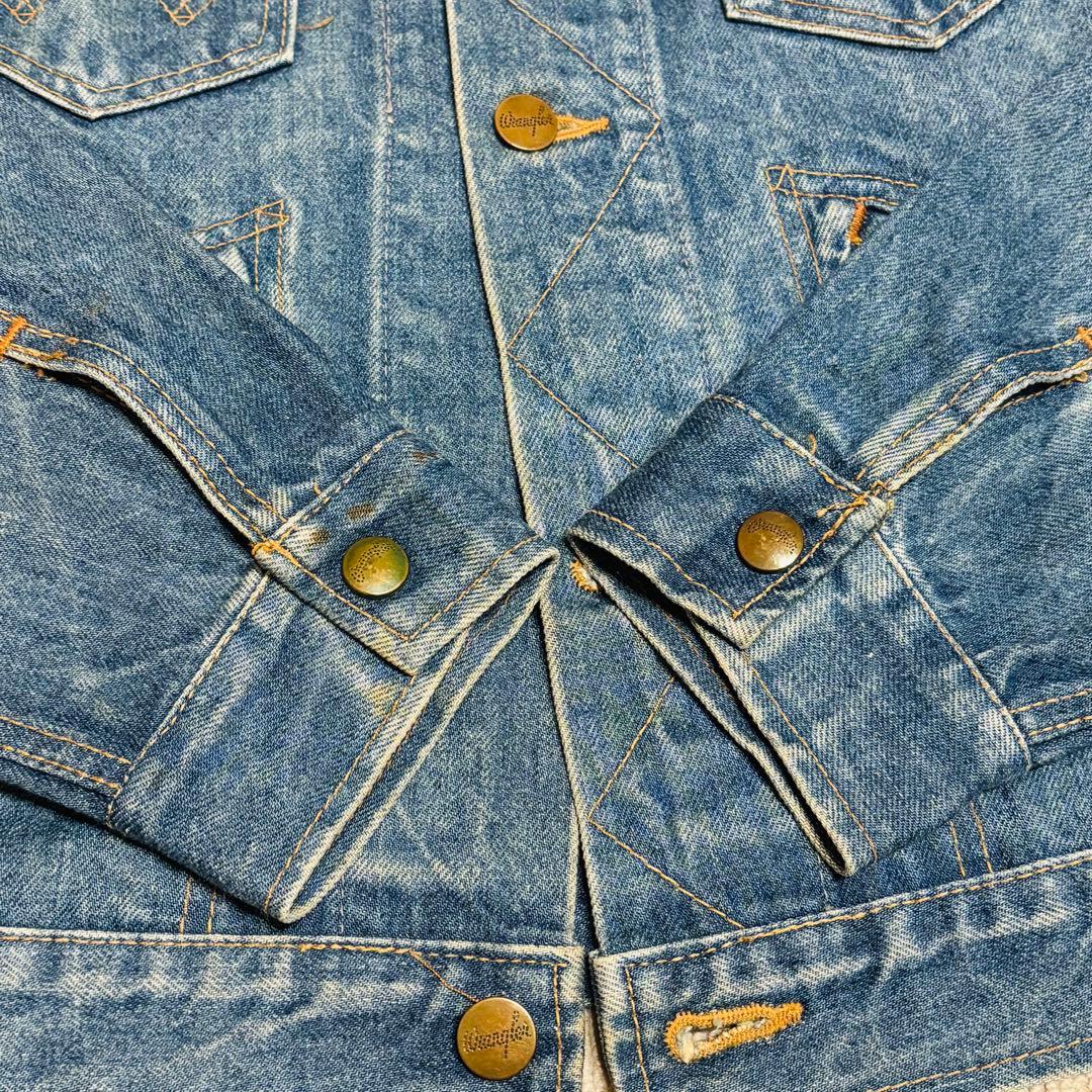 Wrangler ラングラー デニムジャケット　フェード　ハチノス　日本製　M