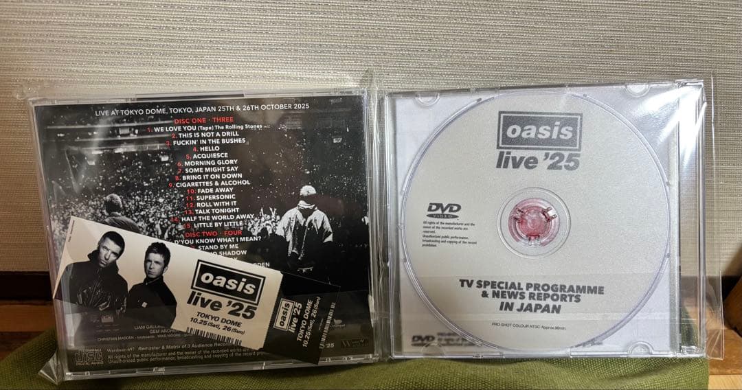 即発送OASIS DEFINITIVE TOKYO DOME 2025 4CD