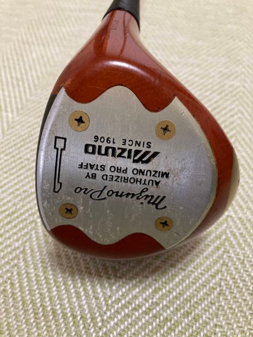 ミズノ&パワービルト パーシモン ウッド4本/ミズノ アイアン9本/レンジケース