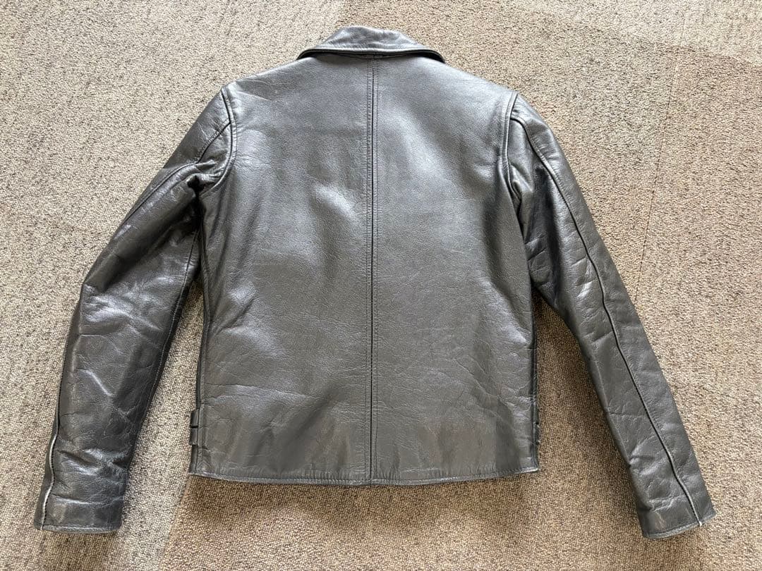 HORN WORKS レザーライダース ダブル ブラック　サイズM