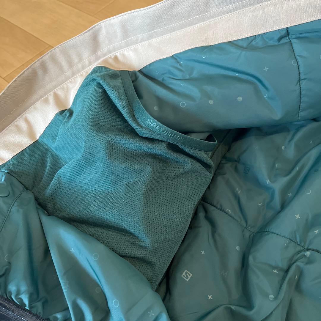 SALOMON スキーウェア ベージュ フード付き