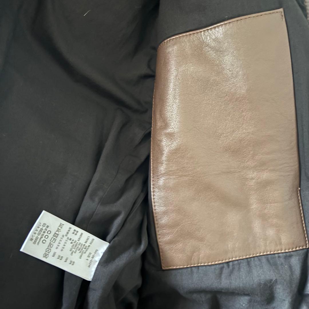 tmz　CCU 茶 キルティング ジャケット レザー　コート