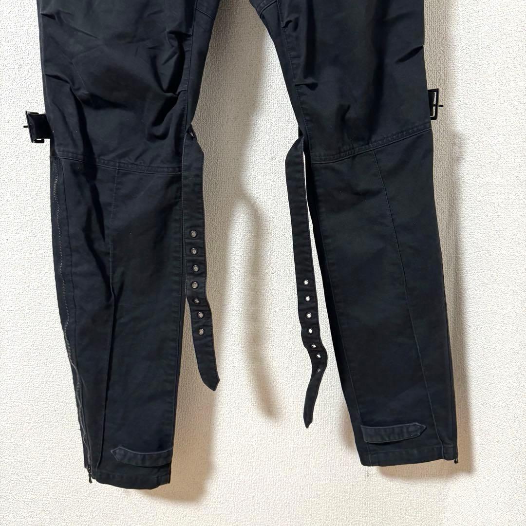 ロエン Roen カーゴパンツ ボンテージ フレア ギミック y2k 止血ベルト