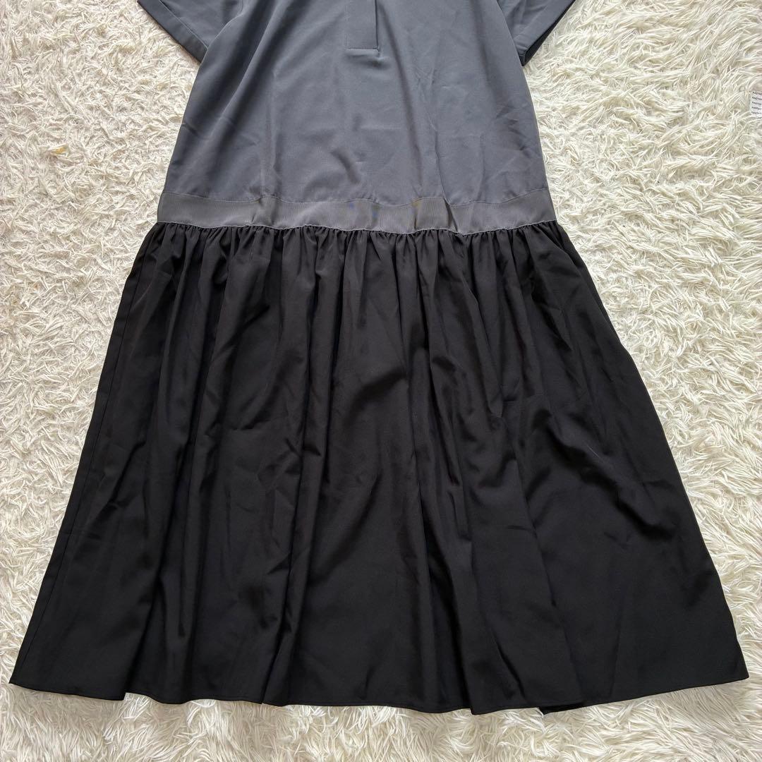 CAROLINA GLASER ドッキング配色 ワンピース