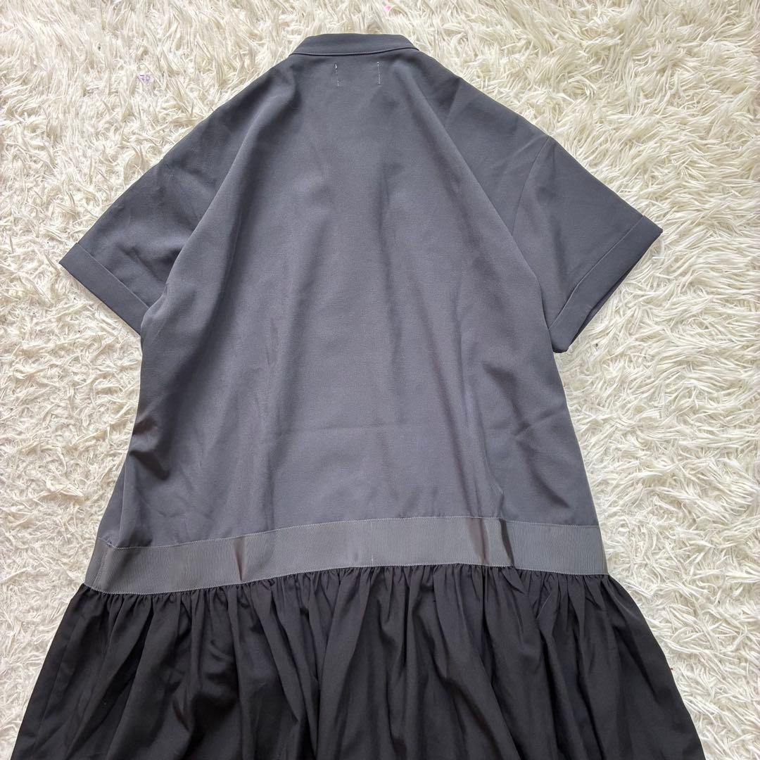 CAROLINA GLASER ドッキング配色 ワンピース