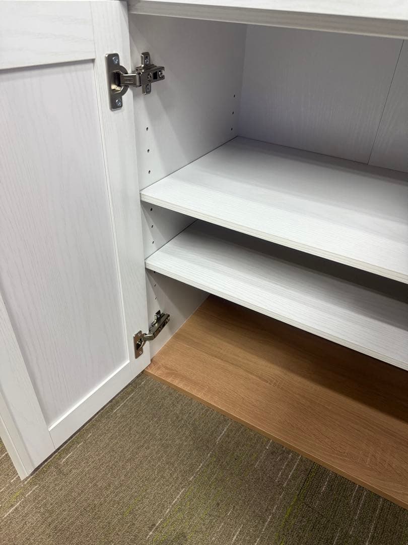 【超美品】ナフコ セリカシリーズ キャビネット　食器棚60HD 60Gセット