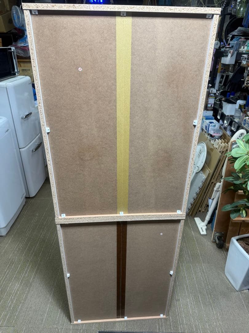 【超美品】ナフコ セリカシリーズ キャビネット　食器棚60HD 60Gセット