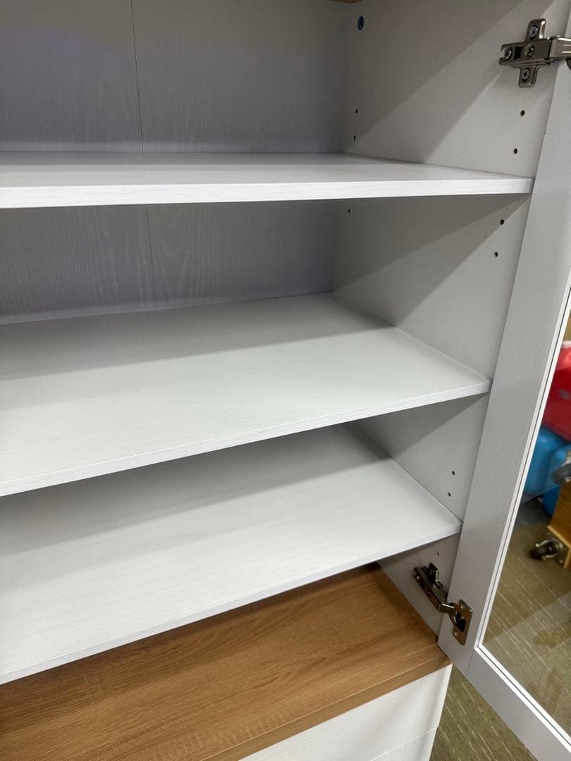 【超美品】ナフコ セリカシリーズ キャビネット　食器棚60HD 60Gセット