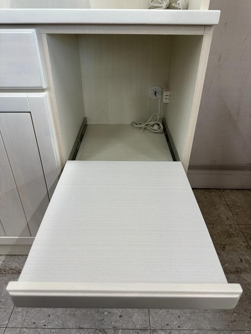 ニトリ　食器棚　キッチンボード　ミランダ2　120WH　ホワイト