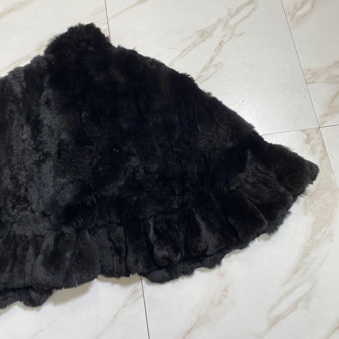 希少♡ヴィンテージ レッキスラビットファーポンチョ 極美品