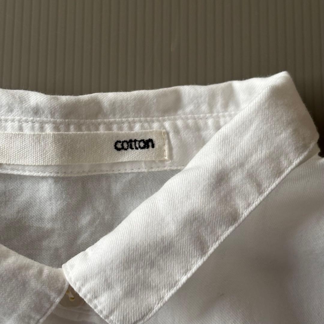 【美品】evam eva コットンタックブラウス　日本製　ゆったり