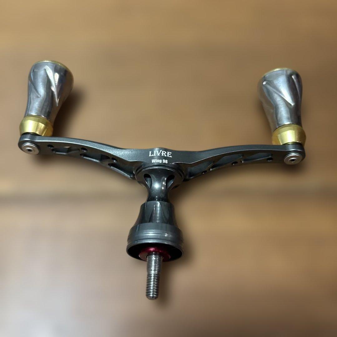 ※値下げ不可LIVRE Wing 98 ガンメタ／ゴールド　※シマノ用