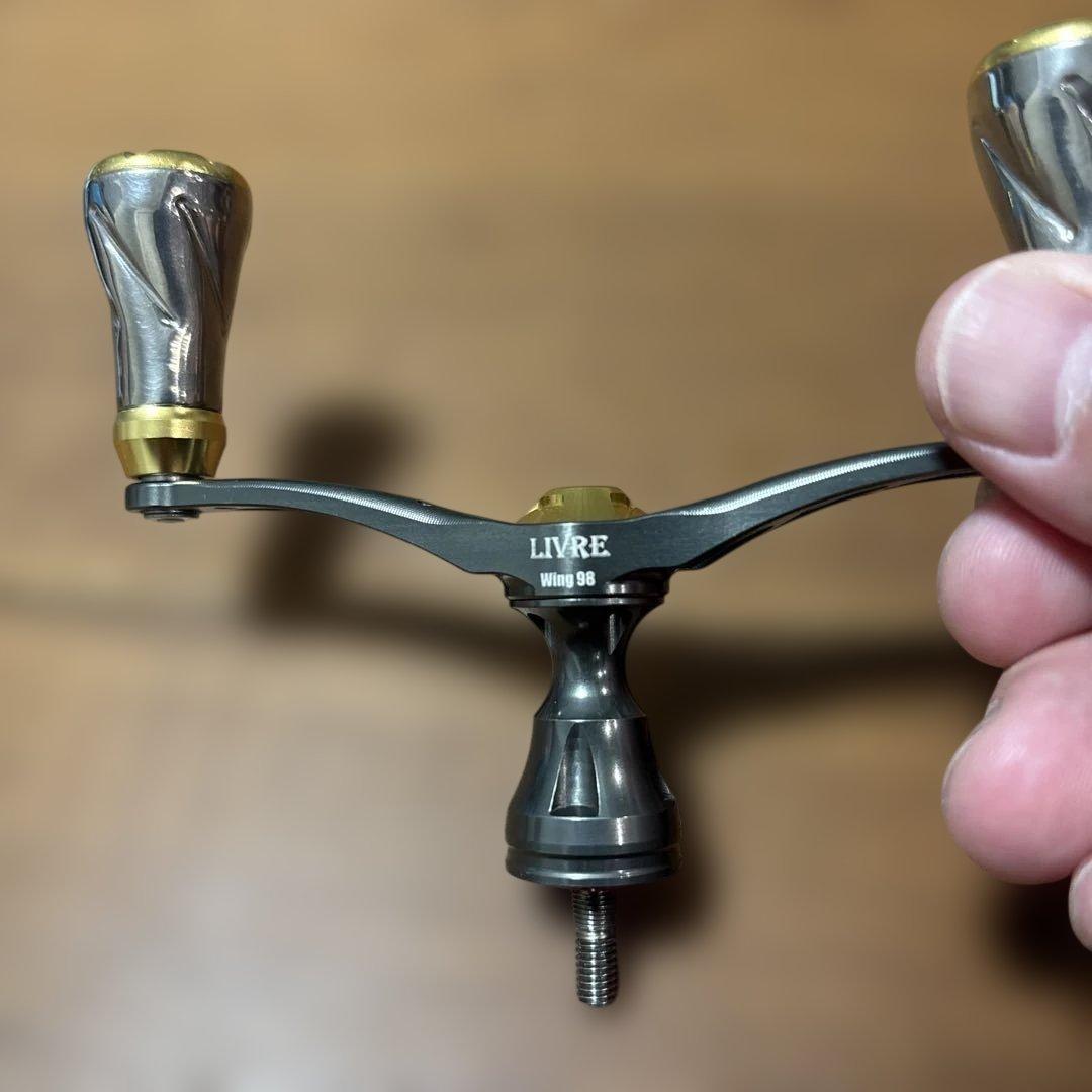 ※値下げ不可LIVRE Wing 98 ガンメタ／ゴールド　※シマノ用