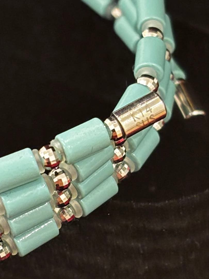 パ*ピ様 値下　ほぼ新品PEARL MINTK14 WHITE GOLD50cm