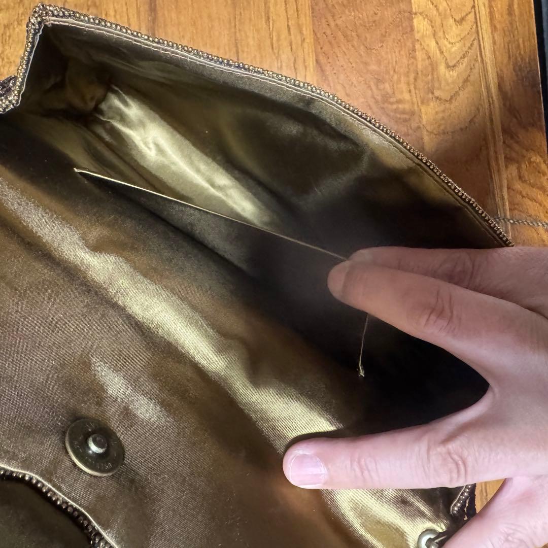 新品 ビーズ刺繍入りクラッチバッグ TOWANNY(PAT1314758)即発送