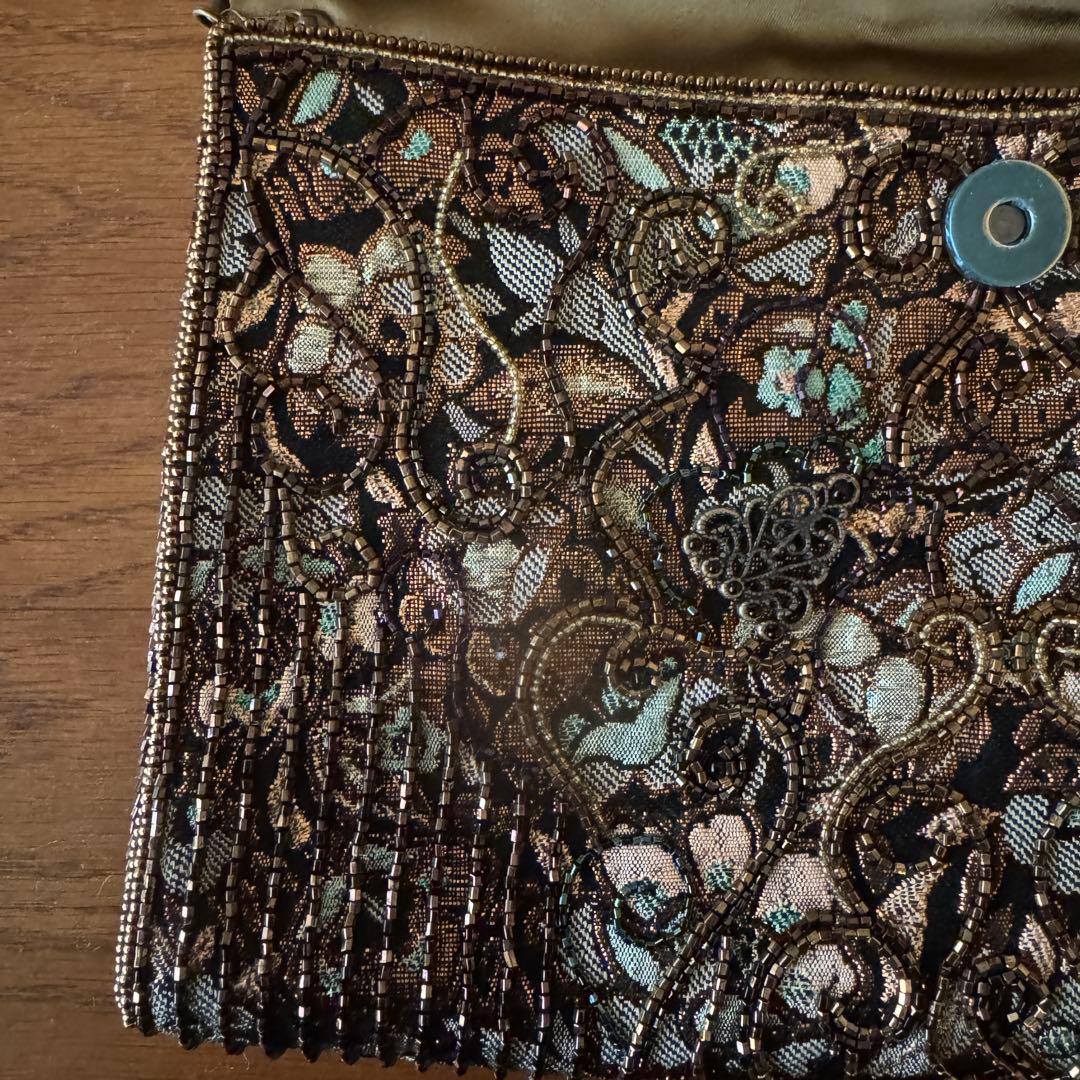 新品 ビーズ刺繍入りクラッチバッグ TOWANNY(PAT1314758)即発送