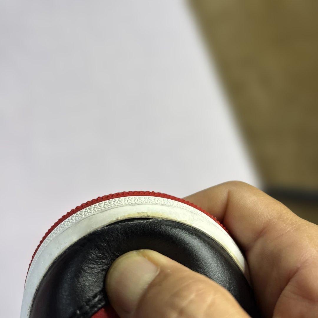 大きいサイズナイキAIR JORDAN 1 MID30cm US12手洗済黒赤