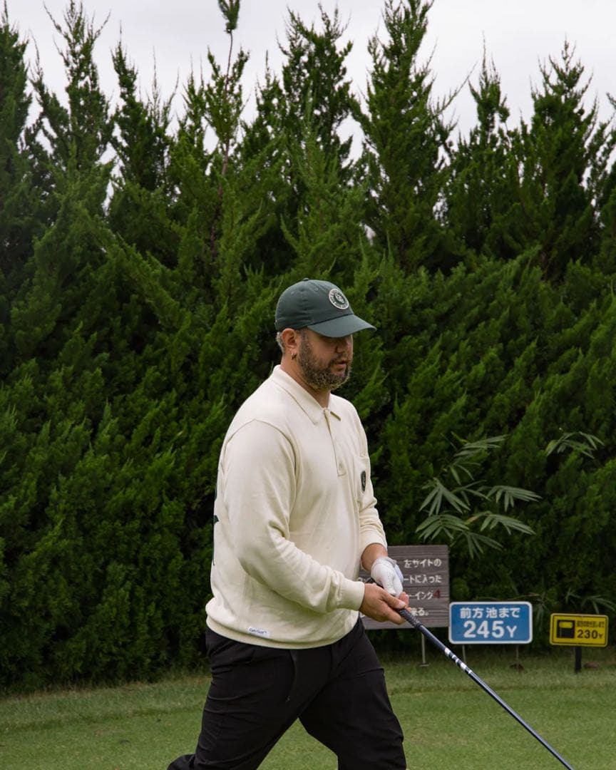 Captains Helm Golf JACQUARD LS POLO Lサイズ