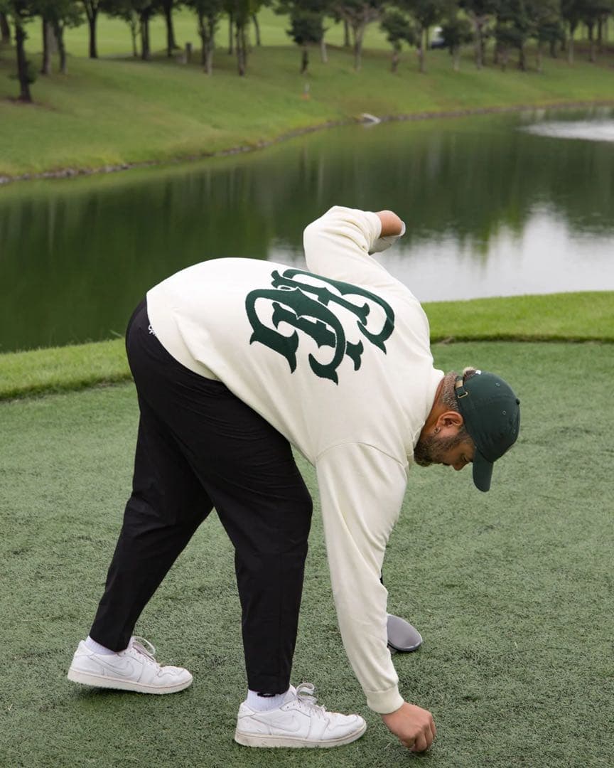 Captains Helm Golf JACQUARD LS POLO Lサイズ