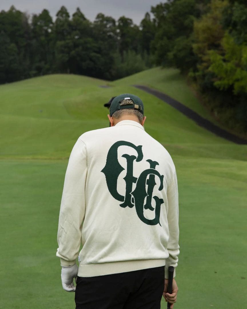 Captains Helm Golf JACQUARD LS POLO Lサイズ
