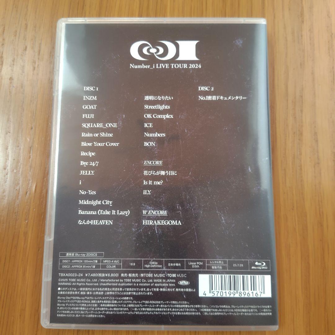 ナンバーアイ DVD Nmber_i LIVE TOUR 2024 通常版
