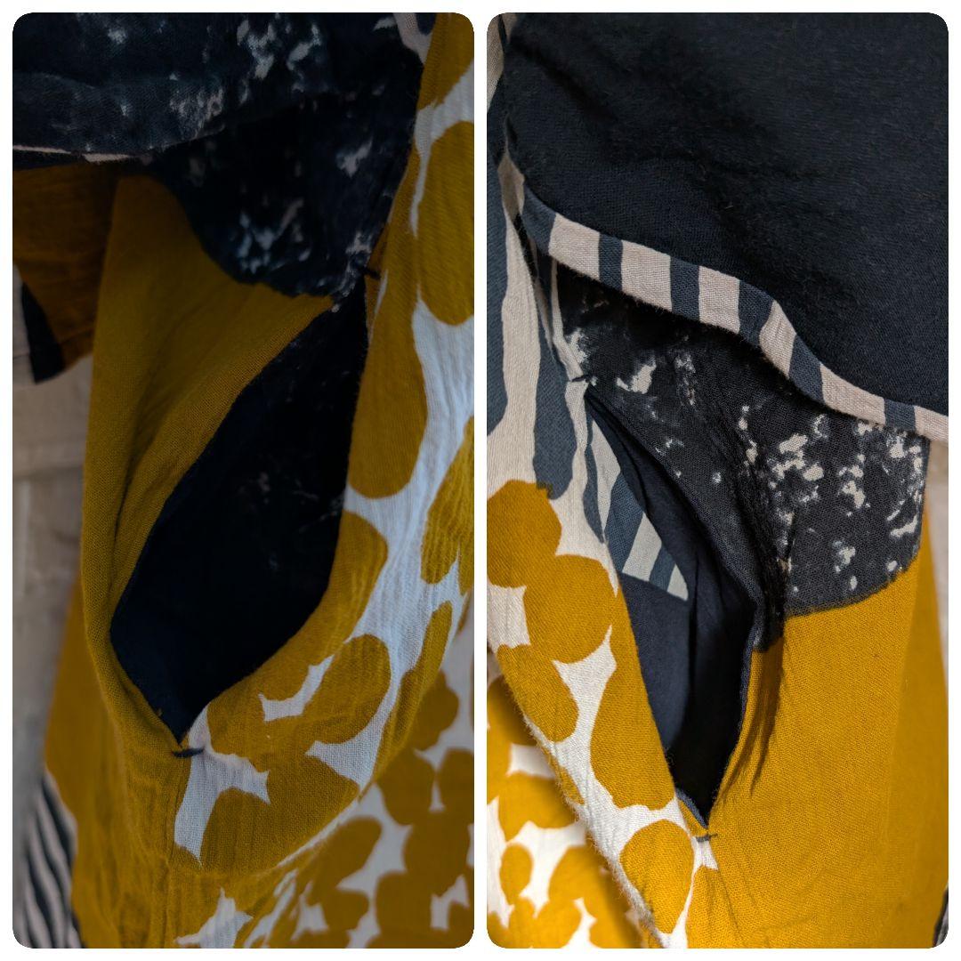 SOU・SOU 高島縮 貫頭衣 ワンピース 東山三十六峰 黄金畑 日本製