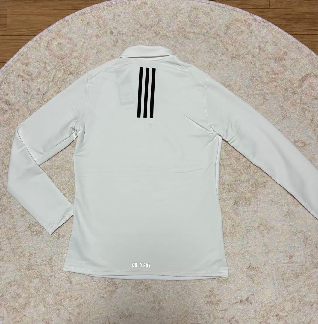 【新品 L】定価3万超 アディダスゴルフ 保温ハーフジップ＆高級ニットスカート