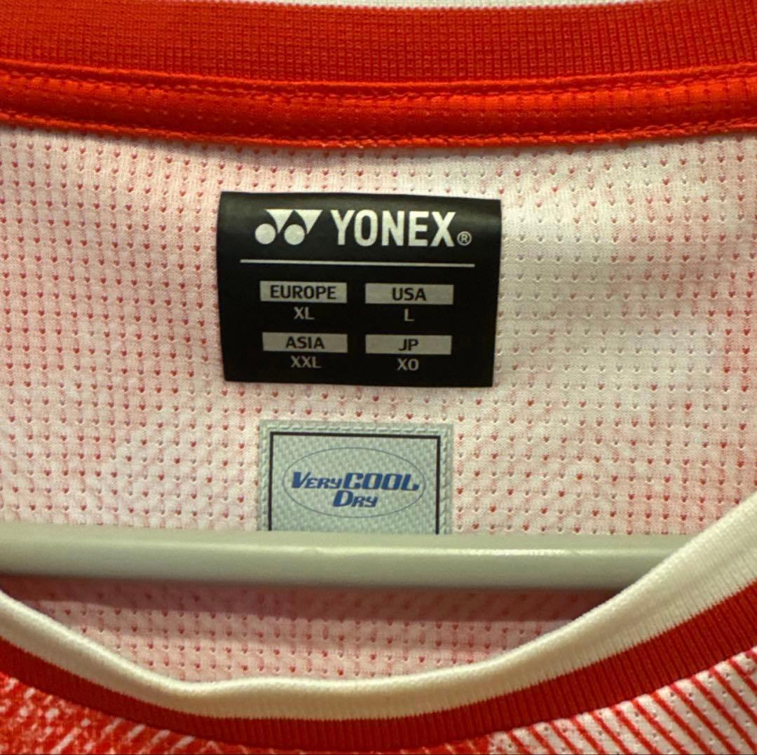 YONEX ソフトテニス　ゲームTシャツ 赤白