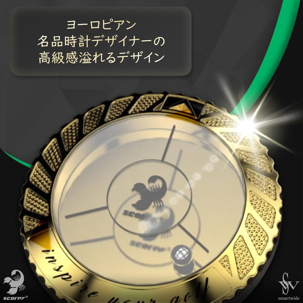 スコルピ水平器ボールマーカー　Polaris　ポラリス　刻印なし　プラチナ