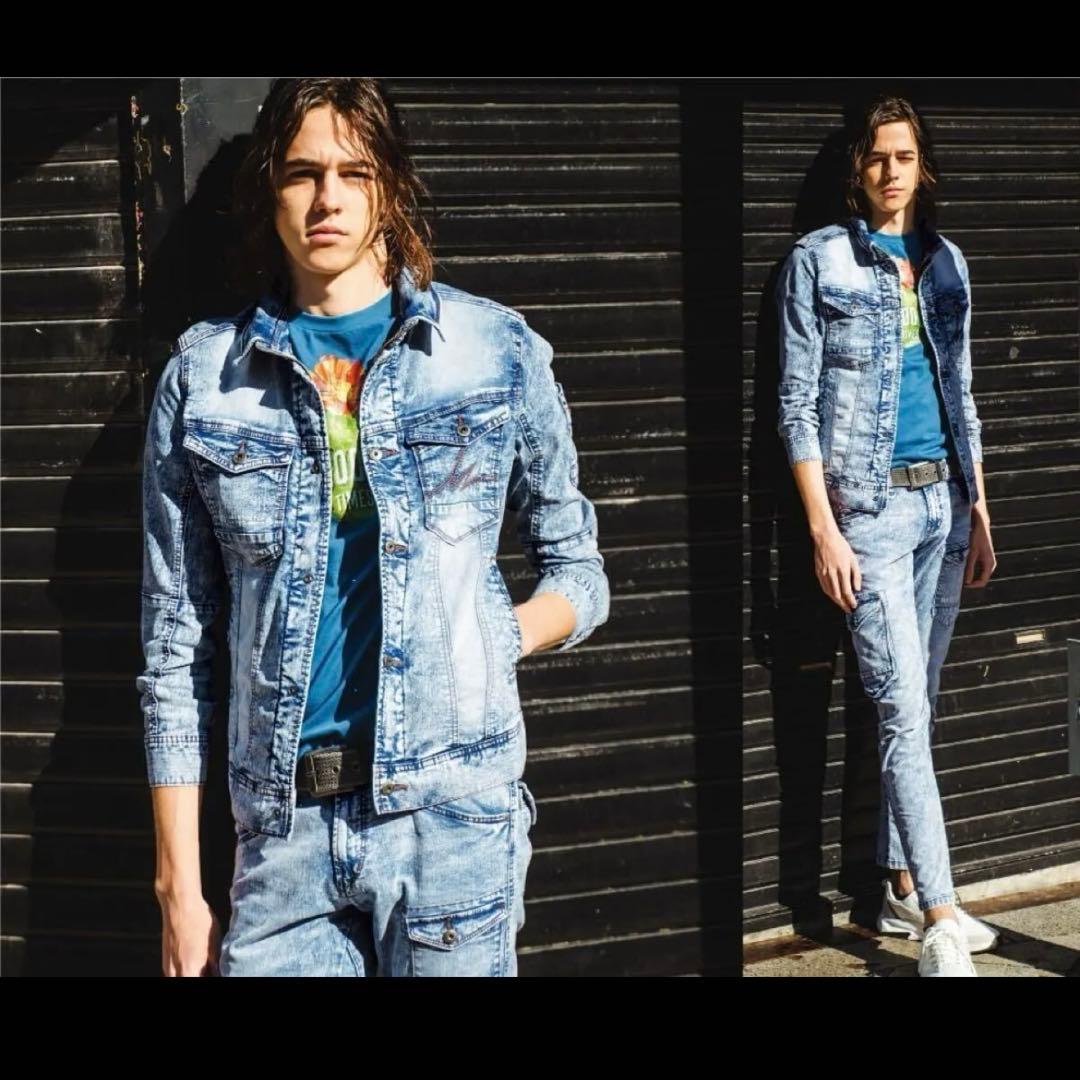 カズ様 7410S デニムジャケット 3L パンツ ウエスト92cm