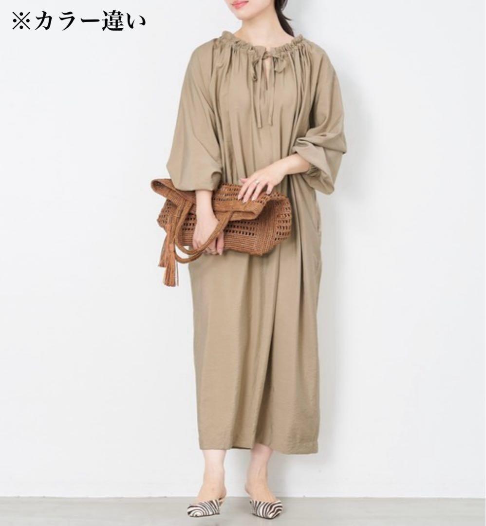 《専用》MICA&DEAL 2WAYワンピース マキシ リボン 黒 洗える F