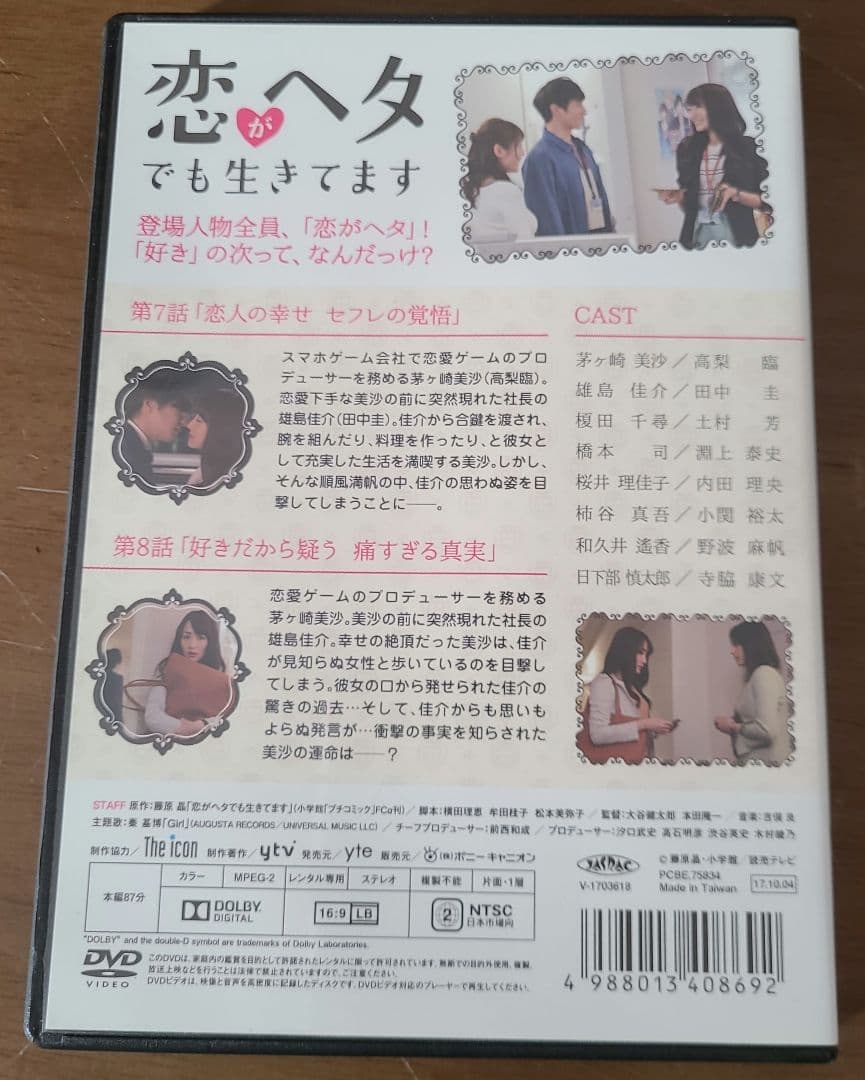 [DVD] 恋がヘタでも生きてます 全6巻 レンタルUP