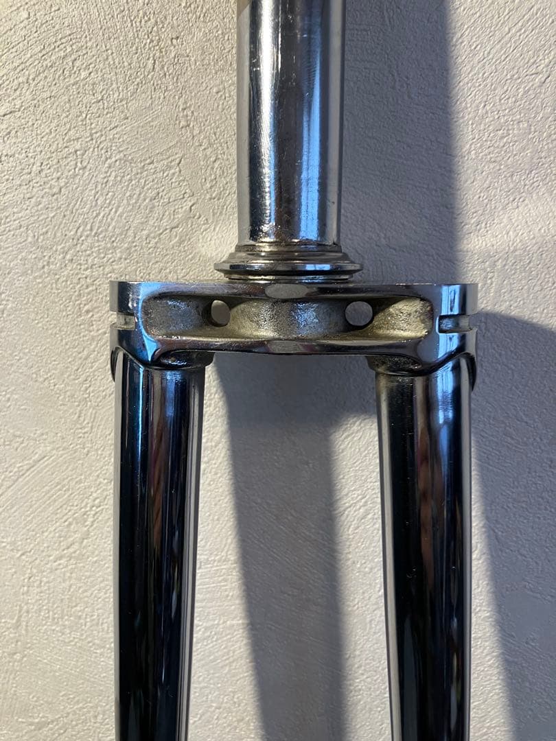 メッキ２枚肩フォーク　njs ？　ピスト