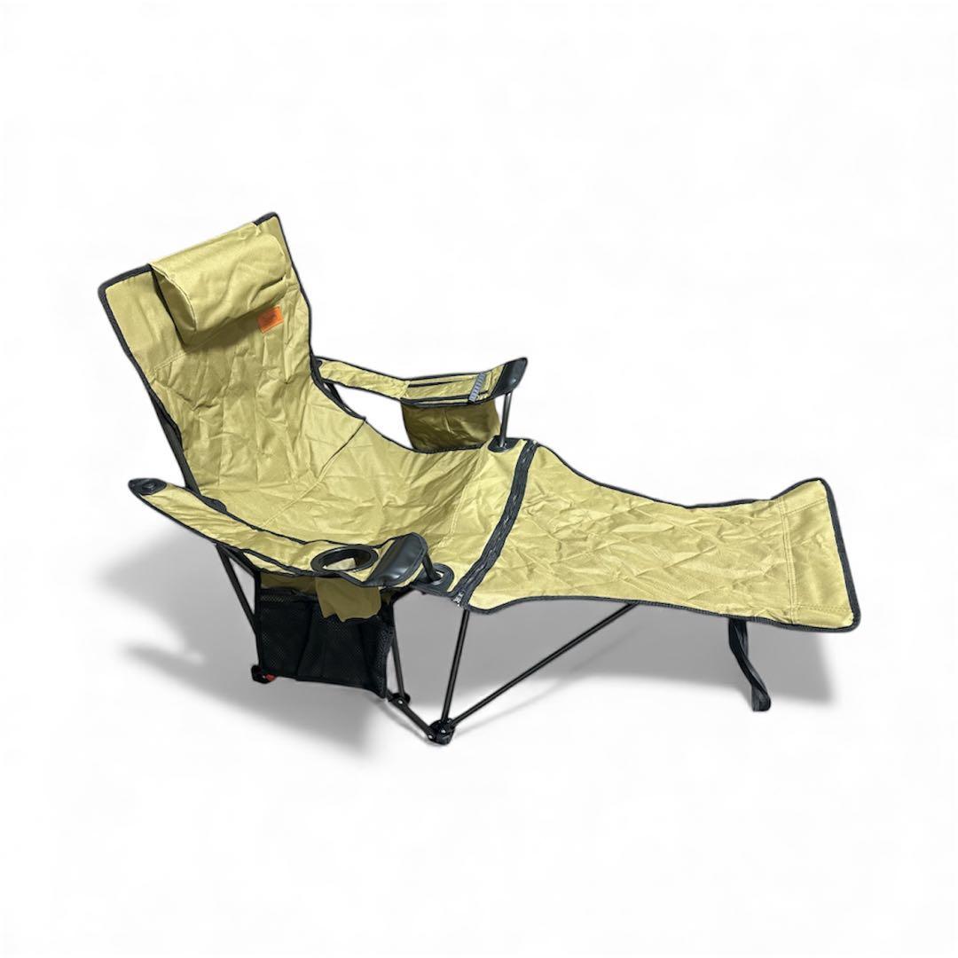 【新品・未使用】Desert Fox アウトドアチェア グリーン　リクライニング