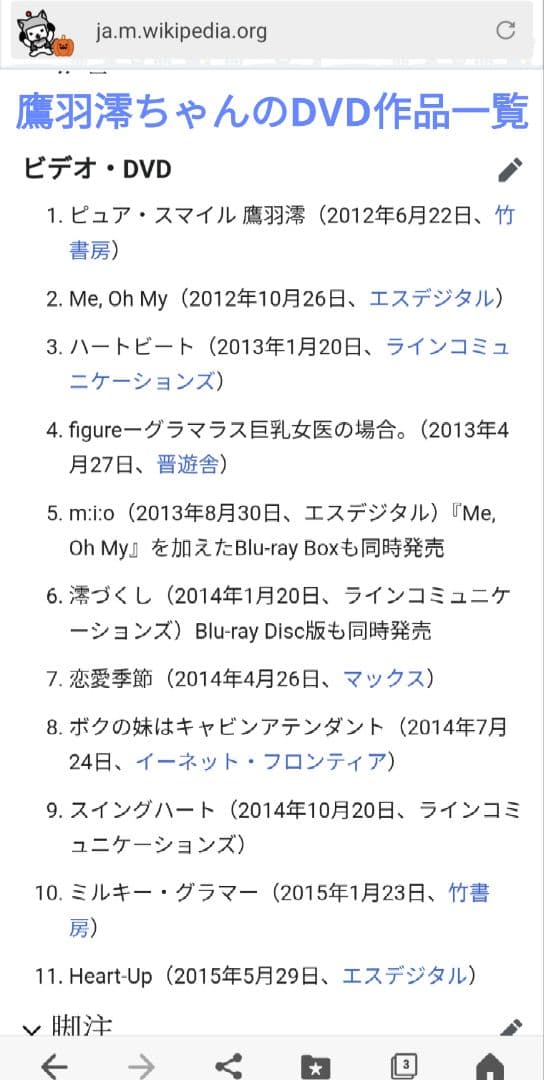 【DVD】鷹羽澪/ボクの妹はキャビンアテンダント