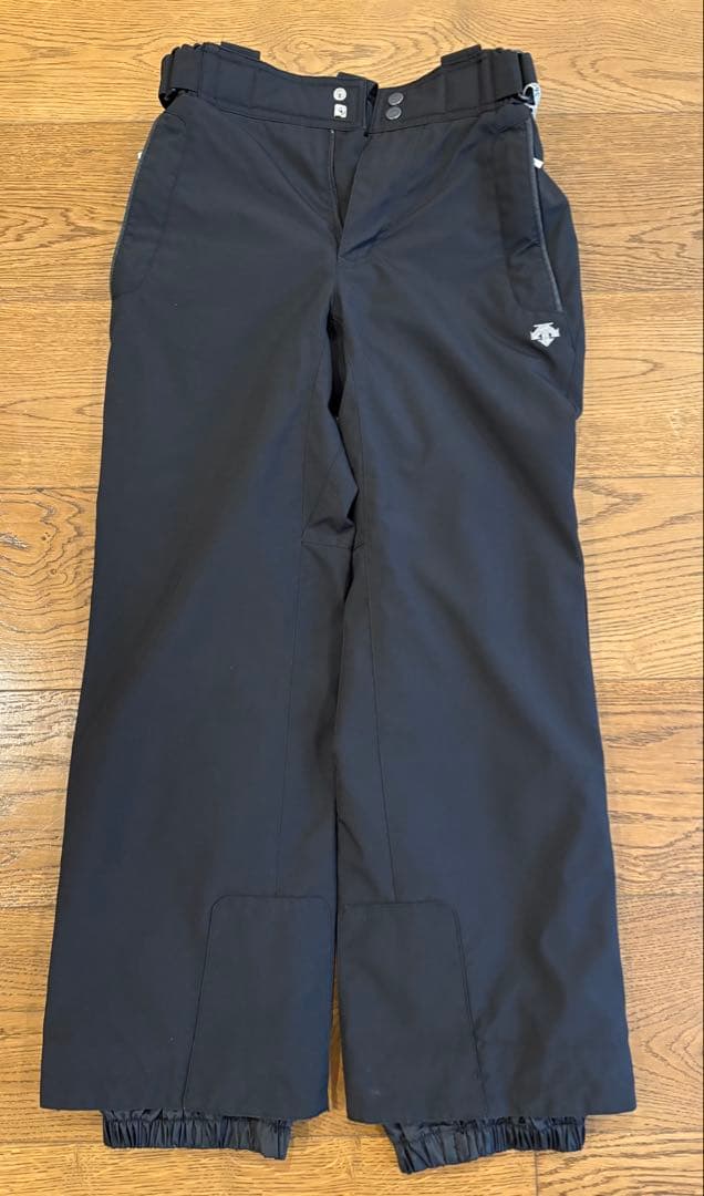 【DESCENTE・スキー＆スノボウェア上下】グレー＆ブラックS